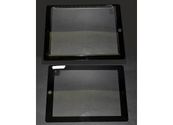 Тачскрин для iPad 2 с кнопкой Home + скотч (черный)