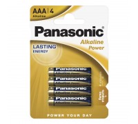 Батарейка алкалиновая Panasonic LR03 BL4/ААА упаковка блистер цена за 4 шт