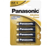 Батарейка алкалиновая Panasonic LR06 BL4/АА упаковка блистер цена за 4 шт