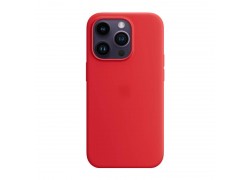 Чехол для iPhone 14 (6,1) Soft Touch MagSafe Red (ярко красный)