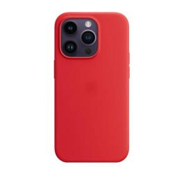 Чехол для iPhone 14 (6,1) Silicone Case Soft Touch MagSafe Red (ярко красный)