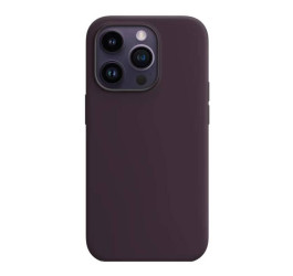 Чехол для iPhone 14 (6,1) Silicone Case Soft Touch MagSafe Elderberry (бузина)