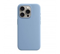 Чехол для iPhone 15 (6,1) Soft Touch MagSafe Winter Blue (зимний синий) 