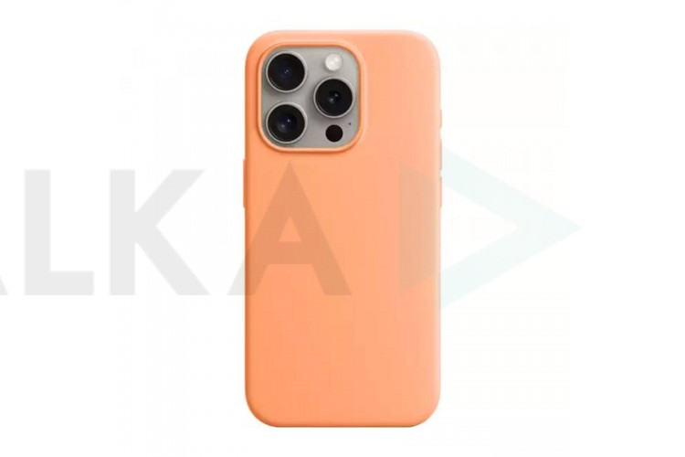 Чехол для iPhone 15 (6,1) Soft Touch MagSafe Orange Sorbet ( оранжевый )