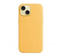 Чехол для iPhone 15 (6,1) Soft Touch MagSafe Sanshine (желтый) 