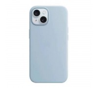 Чехол для iPhone 15 (6,1) Soft Touch MagSafe Light Blue (светло-синий) 