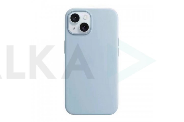 Чехол для iPhone 15 (6,1) Soft Touch MagSafe Light Blue (светло-синий)