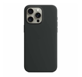 Чехол для iPhone 15 Pro (6,1) Silicone Case Soft Touch MagSafe Black (черный)