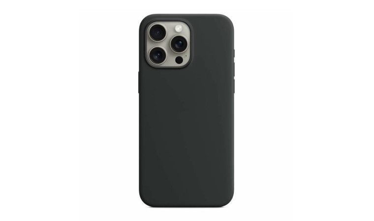 Чехол для iPhone 15 Pro (6,1) Silicone Case Soft Touch MagSafe Black (черный)