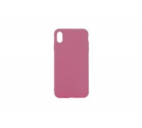 Чехол для iPhone X плотный матовый (серия Colors) (темно-розовый)