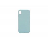 Чехол для iPhone X плотный матовый (серия Colors) (светло-бирюзовый)