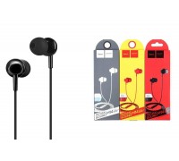 Наушники вакуумные проводные HOCO M14 inital sound universal (черный)