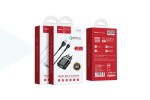 Сетевое зарядное устройство 2USB + кабель MicroUSB HOCO C12Q (быстрая зарядка) 3000 mAh (черный)