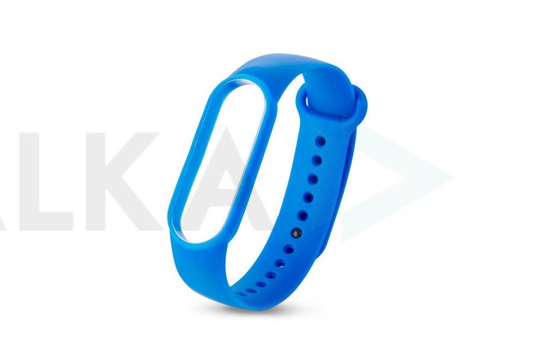 Ремешок силиконовый для XIAOMI MI Band 5/6/7 синий