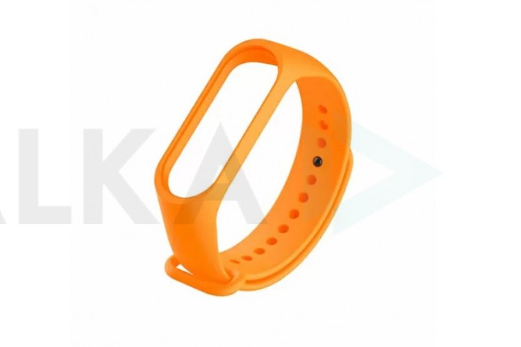 Ремешок силиконовый для XIAOMI MI Band 5/6/7 оранжевый