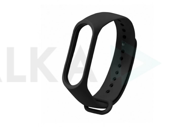 Ремешок силиконовый для XIAOMI MI Band 5/6/7 черный