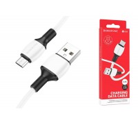 Кабель USB - MicroUSB BOROFONE BX84 2,4A (белый) 1м