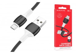 Кабель USB - MicroUSB BOROFONE BX84 2,4A (черный) 1м