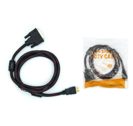 Кабель DVI-D - HDMI (папа - папа) 3 м (V1.4)