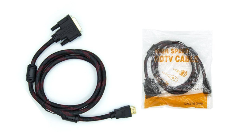Кабель DVI-D - HDMI (папа - папа) 3 м (V1.4) Кабель DVI-D - HDMI (папа - папа) 3 м (V1.4)