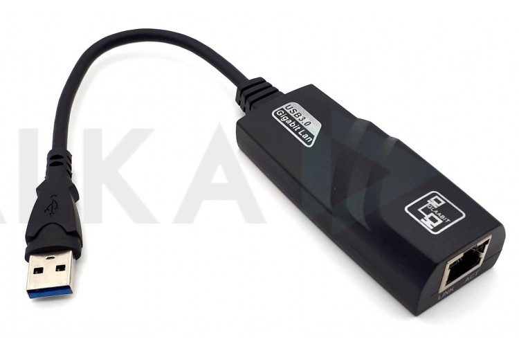 Адаптер USB Type-A (папа) - RJ45 (мама) USB3.0
