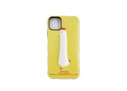Чехол силиконовый iPhone 11 Pro (5.8) с объемной фигурой "Курица" 