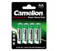 Батарейка солевая Camelion R6 AA /4BL  Super Heavy Duty (цена за блистер 4 шт)