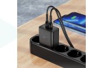 Сетевое зарядное устройство 2USB-С + кабель Lightning HOCO N35 PD45W (белый)