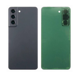 Задняя крышка для Samsung G991B Galaxy S21 + стекло камеры (серый) + проклейка HQ