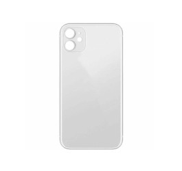 Задняя крышка (стекло) для iPhone 11 (белый) легкая установка CE (литое стекло)