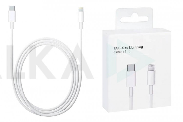 Кабель USB Type-C - Lightning cable org 1in1 (белый) 2м (Л)