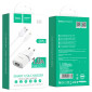 Сетевое зарядное устройство USB + кабель Lightning HOCO C11 1000 mAh(белый)