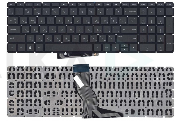 Клавиатура для ноутбука HP Pavilion 15-BW черная
