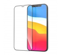 Защитное стекло дисплея iPhone 13 Mini (5.4) с полным покрытием без упаковки (черный)