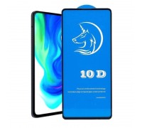 Защитное стекло дисплея iPhone 13 / 13 Pro / 14 /16E (6.1) 10D без упаковки Единорог (черный)
