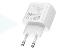 Сетевое зарядное устройство USB + USB-C BOROFONE BAS44A Potential PD20W+QC3.0 (белый)