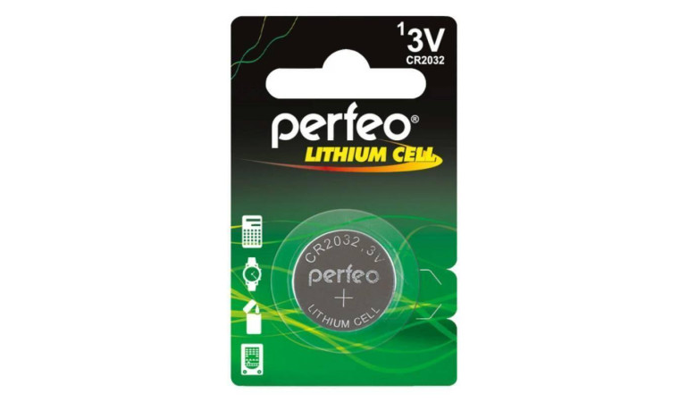 Батарейка литиевая Perfeo CR2032/1BL Lithium Cell (цена за блистер 1 шт) Батарейка литиевая Perfeo CR2032/1BL Lithium Cell (цена за блистер 1 шт)