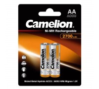 Аккумулятор Ni-Mh Camelion AA 2700mAh/2BL (цена за блистер 2 шт)