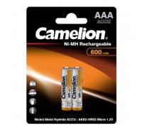 Аккумулятор Ni-Mh Camelion AAA 600mAh/2BL (цена за блистер 2 шт)