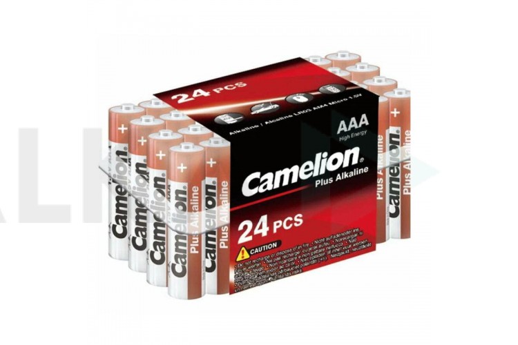 Батарейка алкалиновая Camelion LR03 AAA /24BOX Plus Alkaline (цена за бокс 24 шт)