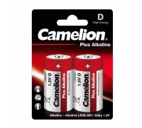 Батарейка алкалиновая Camelion LR20/2BL  Plus Alkaline (цена за блистер 2 шт)