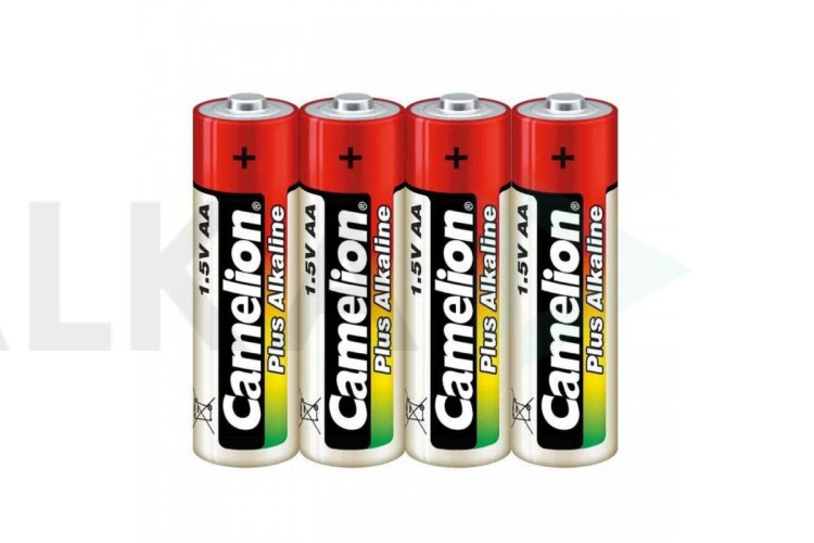 Батарейка алкалиновая Camelion LR6 AA /4SH Plus Alkaline (цена за спайку 4 шт)