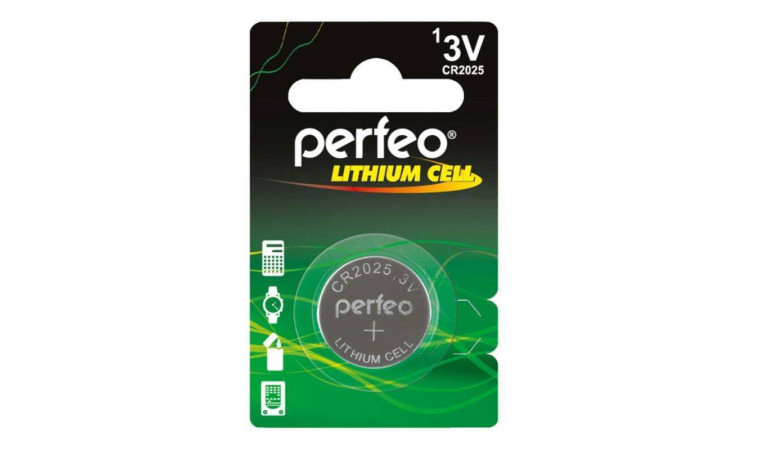 Батарейка литиевая Perfeo CR2025/1BL Lithium Cell (цена за 1 шт) Батарейка литиевая Perfeo CR2025/1BL Lithium Cell (цена за 1 шт)
