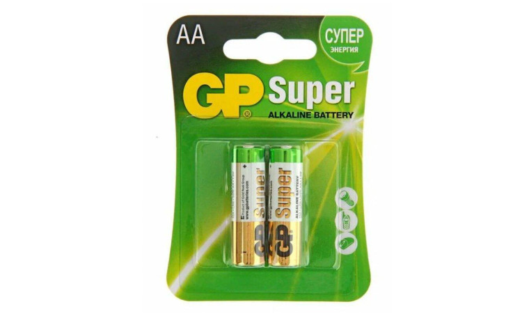 Батарейка алкалиновая GP LR6/2BL Super (цена за блистер 2 шт) Батарейка алкалиновая GP LR6/2BL Super (цена за блистер 2 шт)