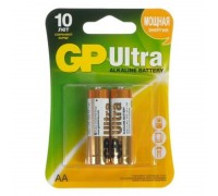 Батарейка алкалиновая GP LR6/2BL ULTRA  (цена за блистер 2 шт)