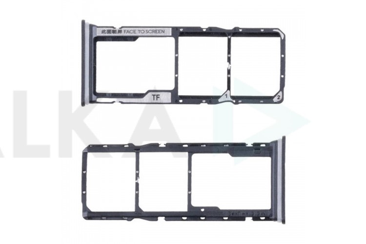 Держатель SIM для Xiaomi Redmi 14C (2411DRN47C)/ Poco C75 (2410FPCC5G) (черный)