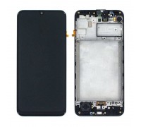 Дисплей для Samsung M315F Galaxy M31 Black в сборе с тачскрином + рамка (переклейка)