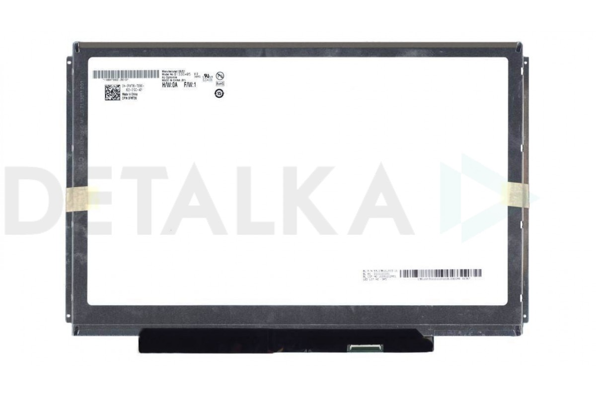 Матрица для ноутбука 13.3 40pin Slim WXGA (1280x800) LED TN матовая  (B133EW06 v.0) в Детальке купить,