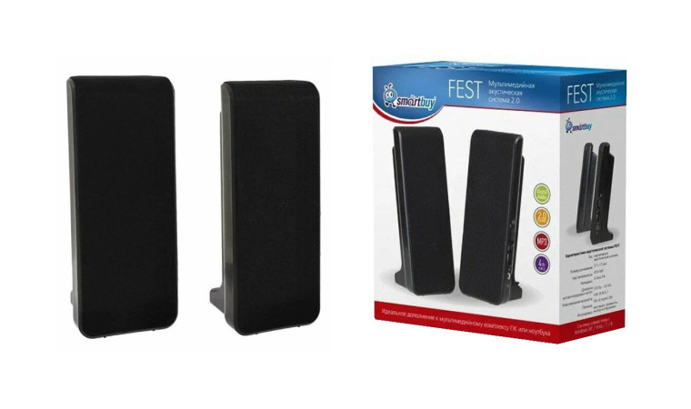 Акустическая система 2.0 Smartbuy ONE дерево 6 Вт USB, SBA-101 (черный) Акустическая система 2.0 Smartbuy ONE дерево 6 Вт USB, SBA-101 (черный)