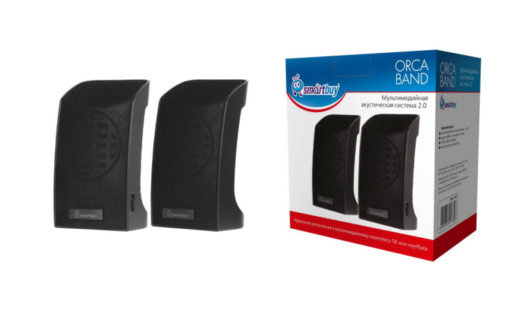 Акустическая система 2.0 SmartBuy ORCA BAND (SBA-1000) мощность 6Вт питание от USB (черный) Акустическая система 2.0 SmartBuy ORCA BAND (SBA-1000) мощность 6Вт питание от USB (черный)